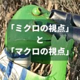 「ミクロの視点」 と 「マクロの視点」