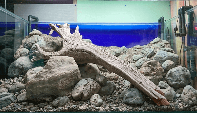 レイアウト水槽向き軽石、レンガを使って底床を底上げする方法  Ordinary-Aquarium
