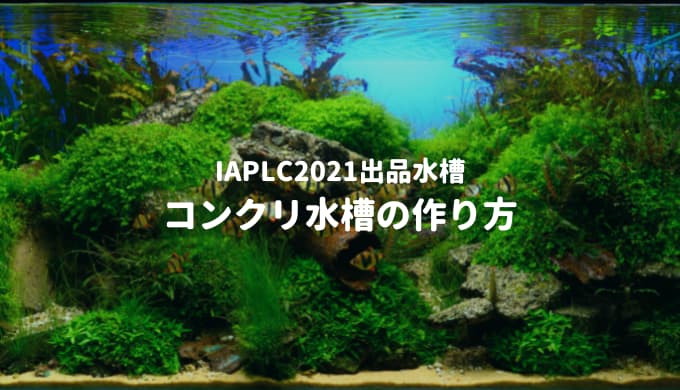 【IAPLC2021出品】コンクリ水槽の作り方